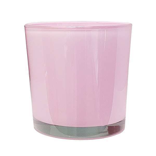 FLOWER POT THICK GLASS VASE Pink Color